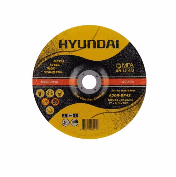 سنگ برش آهن  فیبری مینی هیوندای 22.23*3*115 /HAC-1153