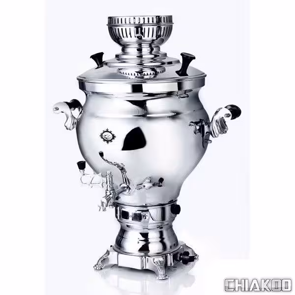 سماور گازی ارس سیمین 8.5 لیتری برنجی عالی نسب