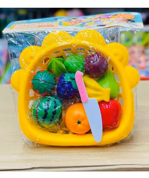 اسباب بازی میوه برشی کیفیت عالی سبد زرد