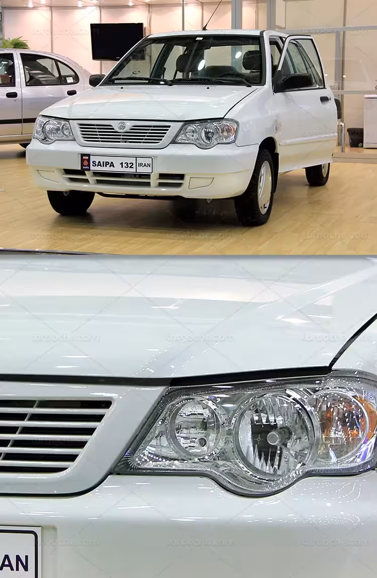 عکس پراید 132 سفید | گرافیک با طعم تربچه