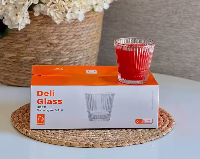 نیم لیوان شیاردار دلی deli مدل بلونی