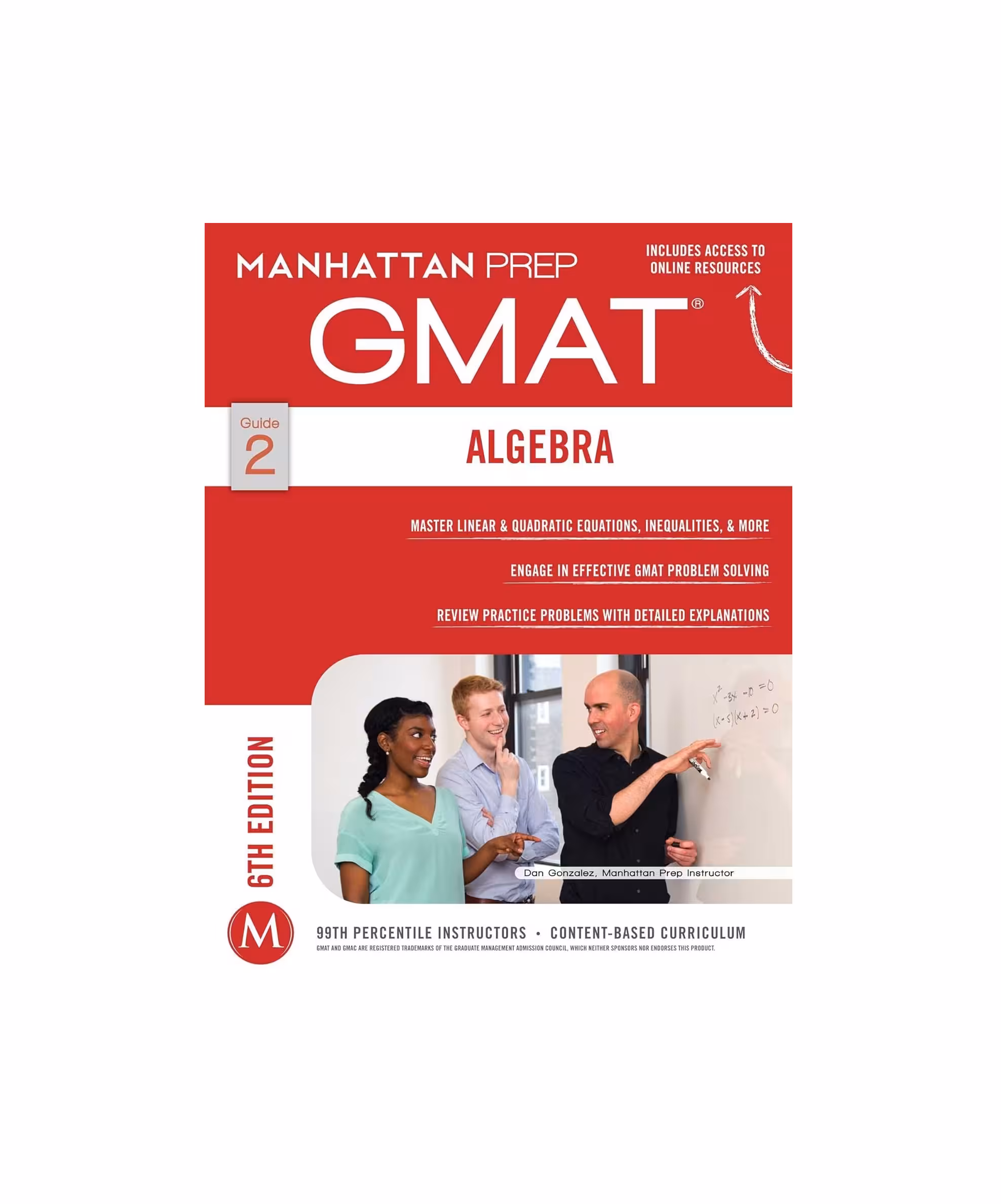 کتاب GMAT Algebra Strategy a Guide Manhattan Prep جی مت الجبرا