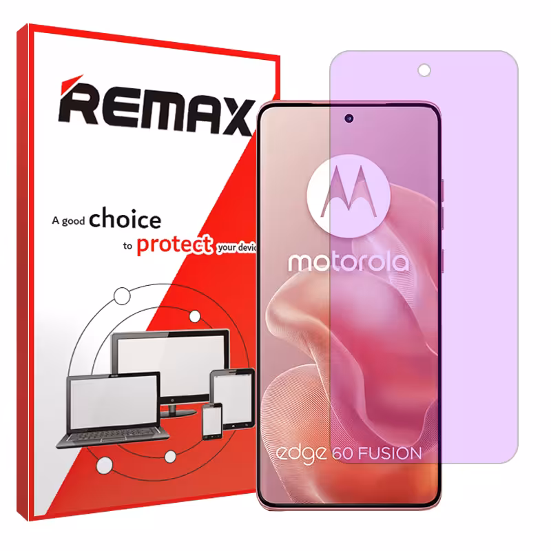 گلس موتورولا Edge 60 Fusion مدل هیدروژلی آنتی پرپل برند ریمکس کد S