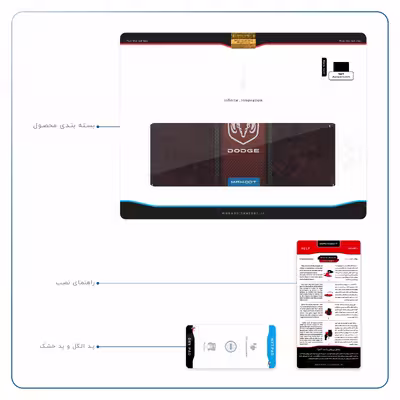 برچسب پوششی ماهوت مدل Dodge مناسب برای تبلت اپل iPad Air 2013 A1474