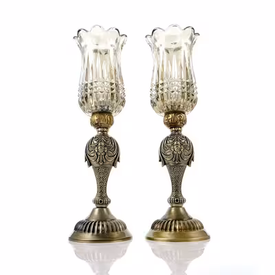 شمعدان مدل ترنادو کد Sh/T-37c مجموعه 2 عددی