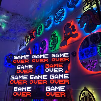 چراغ رومیزی مدل گیم اوور