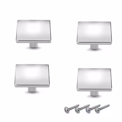 دستگیره کابینت مدل تک پبچ مربع مجموعه 4 عددی