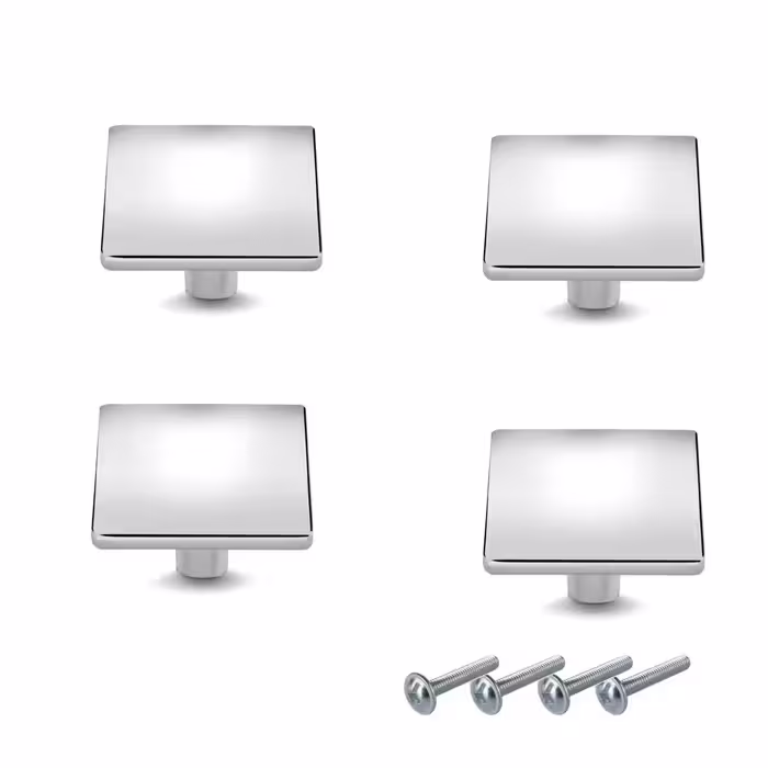 دستگیره کابینت مدل تک پبچ مربع مجموعه 4 عددی