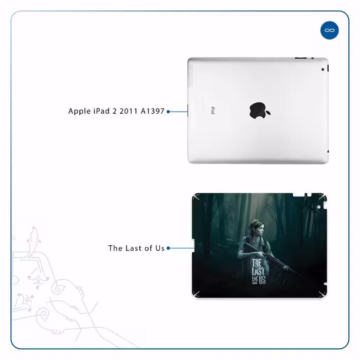 برچسب پوششی ماهوت مدل The Last of Us مناسب برای تبلت اپل iPad 2 2011 A1397