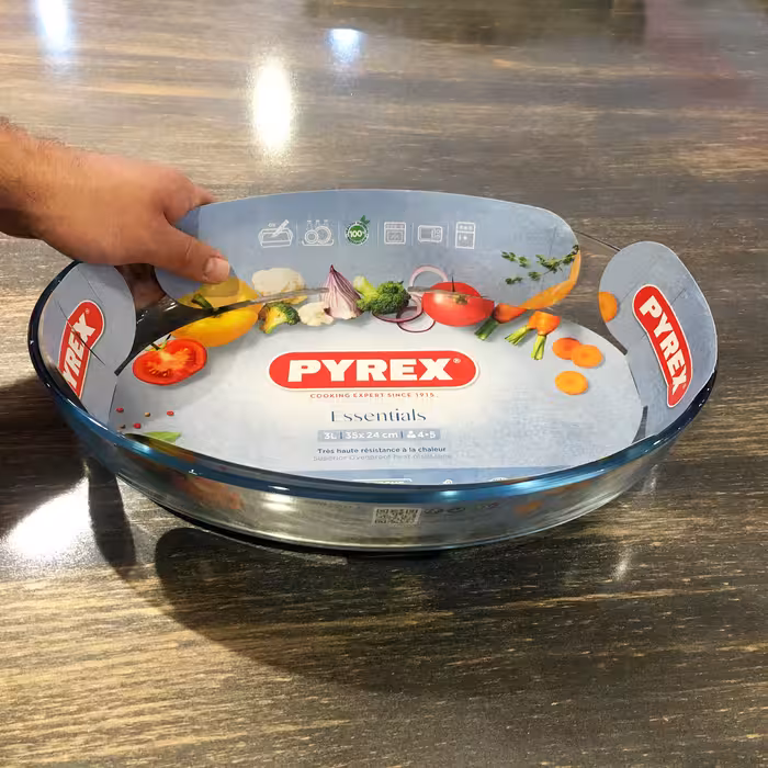 ظرف پخت پیرکس سری Essentials مدل بیضی کد 346