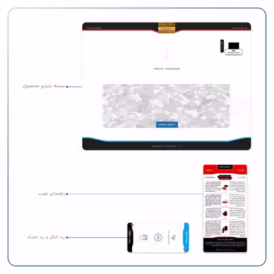 برچسب پوششی ماهوت مدل Army-Snow-Pixel مناسب برای تبلت اپل iPad Air 2013 A1475