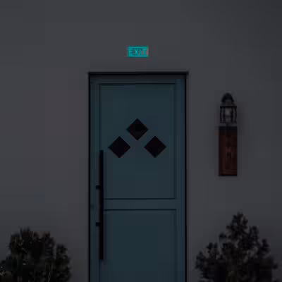 چراغ دیواری نئون دیزاین طرح Exit