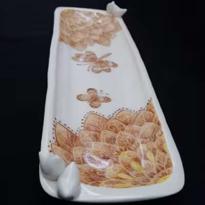 شیرینی خوری سرامیکی هیوا طرح رولت پاییز کد 10983513