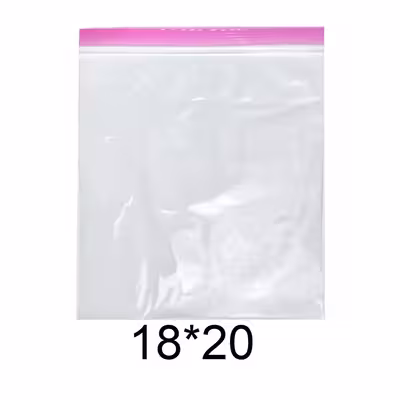  کیسه زیپ دار مدل دو زیپ کد 18x20 بسته 200 عددی