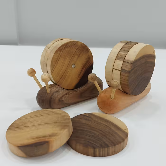 زیر لیوانی مدل حلزون بسته 4 عددی