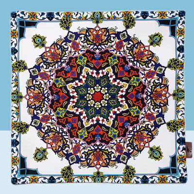 رومیزی کد 71526 به همراه کوسن