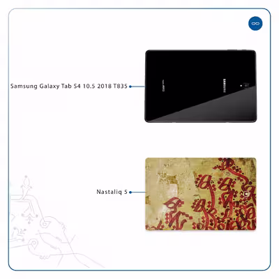 برچسب پوششی ماهوت مدل Nastaliq-5 مناسب برای تبلت سامسونگ Galaxy Tab S4 10.5 2018 T835