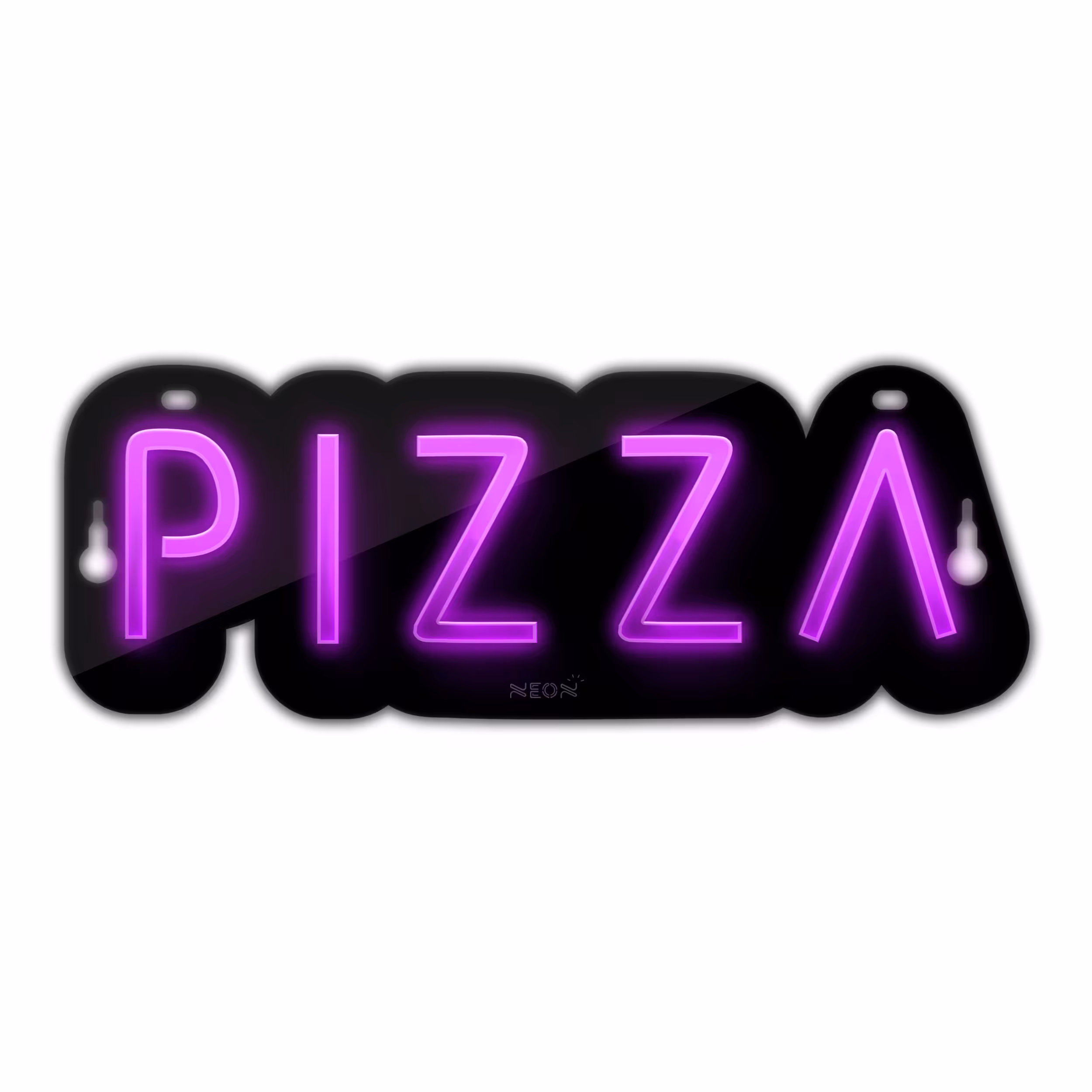 چراغ دیواری نئون دیزاین مدل Pizza-Text-BL_PR