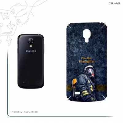 برچسب پوششی ماهوت مدل Firefighter مناسب برای گوشی موبایل سامسونگ Galaxy S4 mini