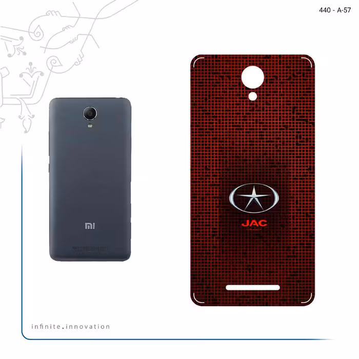 برچسب پوششی ماهوت مدل JAC مناسب برای گوشی موبایل شیائومی Redmi Note 2