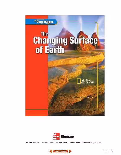 خرید و دانلود نسخه کامل کتاب Glencoe Science: The Changing Surface of Earth, Student Edition
