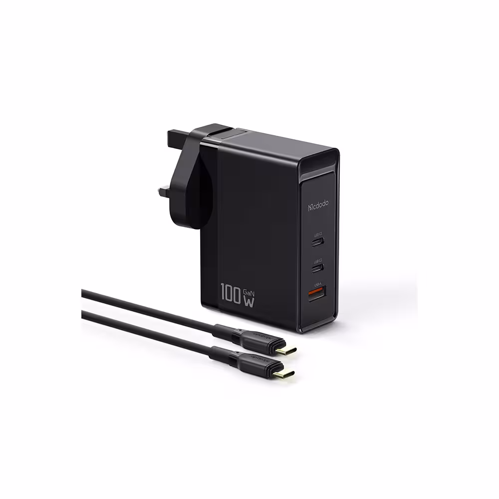 شارژر 3 پورت مک دودو مدل MCDODO CH-8104 Pro با توان 100W و به همراه کابل Type-C