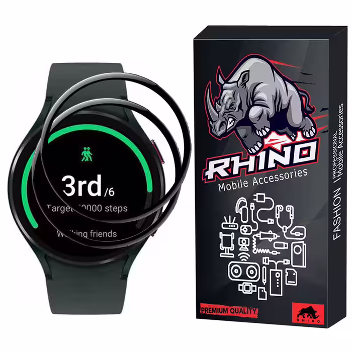 محافظ صفحه نمایش راینو مدل R-PMMA مناسب برای مچ بند هوشمند سامسونگ GALAXY Watch 4 40mm بسته 2 عددی