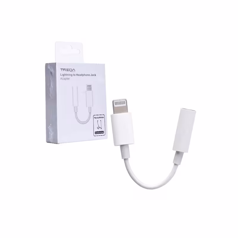 تبدیل لایتنینگ به جک 3.5 میلی متر Lightning To Aux TREQA