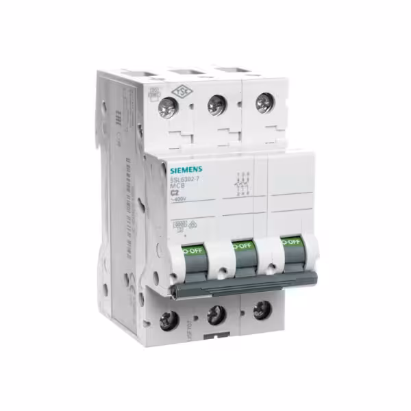 کلید مینیاتوری زیمنس 3 پل 40 آمپر، 6 کیلو آمپر 5SL6340-7