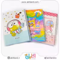 دفتر 100 برگ سیمی مجلد الوند (مدل رندوم)