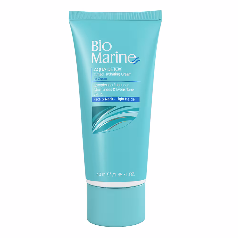 بایومارین آکوا دتوکس ب ب کرم رطوبت رسان رنگی بژ روشن