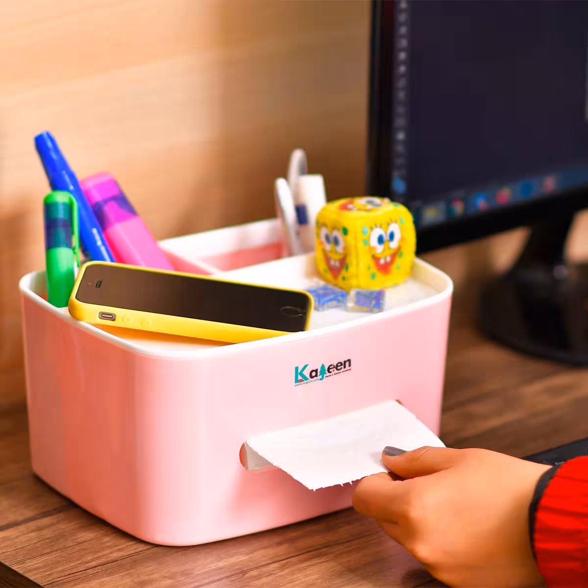 جا دستمال کاغذی رو میزی مدلKajeen