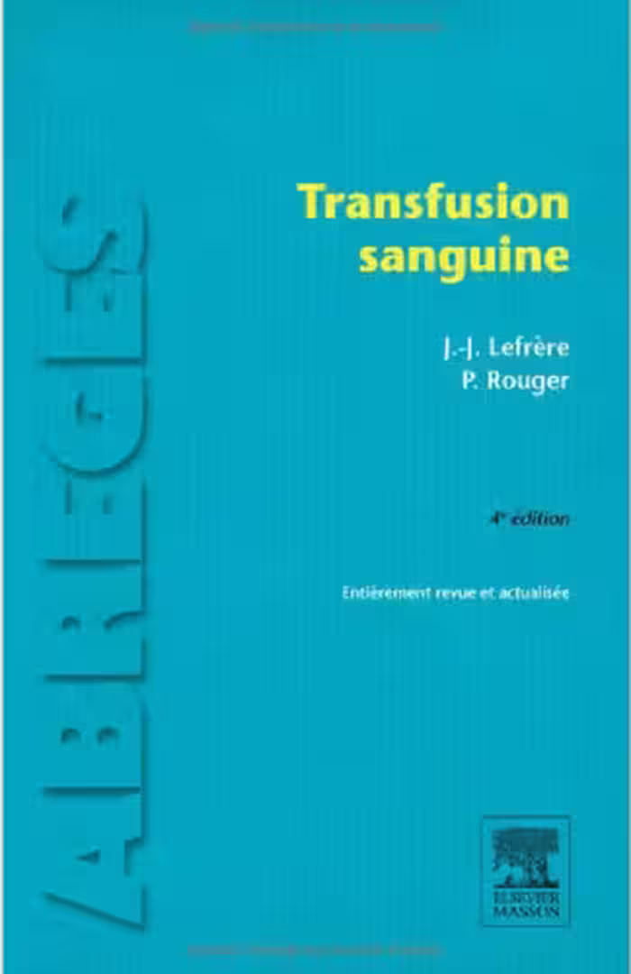 خرید و دانلود نسخه کامل کتاب Transfusion sanguine: POD