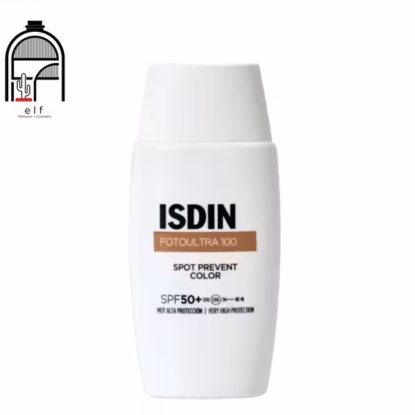 ضد آفتاب ایزدین مدل FotoUltra 100 Spot Prevent Fusion Fluid SPF 50  | مناسب پوست‌های لک‌دار و حساس