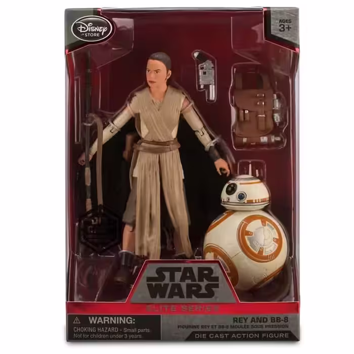 اکشن فیگور ری دیزی ریدلی و BB8 از فیلم ( جنگ ستارگان ) Rey Daisy Ridley and BB-8 برند دیزنی