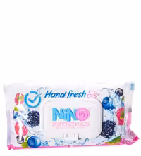 دستمال مرطوب دست و صورت تمام سنین میوه ای درب دار نینو