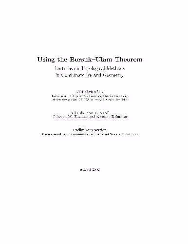 خرید و دانلود نسخه کامل کتاب Using Borsuk-Ulam theorem. Lect. on topological methods in combinatorics and geom