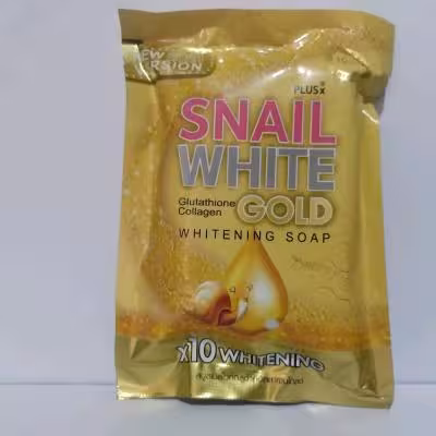 صابون سفیدکننده اسنایل وایت طلایی با عصاره حلزون و گلوتاتیون