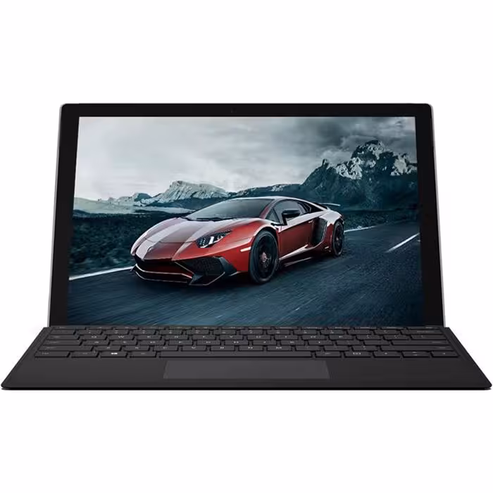تبلت مایکروسافت مدل Surface Pro 2017 به همراه کیبورد Black Type Cover و کاور اس تی ام  مدل Dux