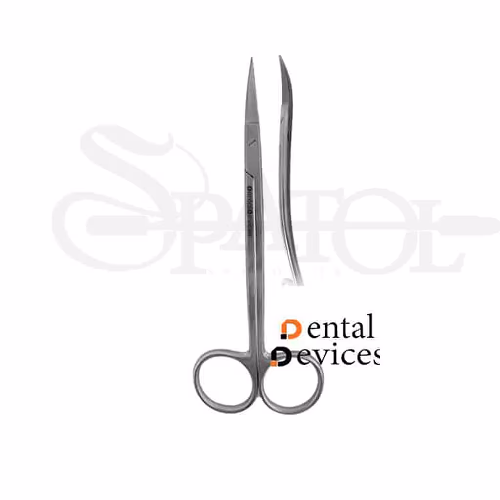 قیچی دوخم کوچک Double curved Scissors دنتال دیوایس Dental Devices