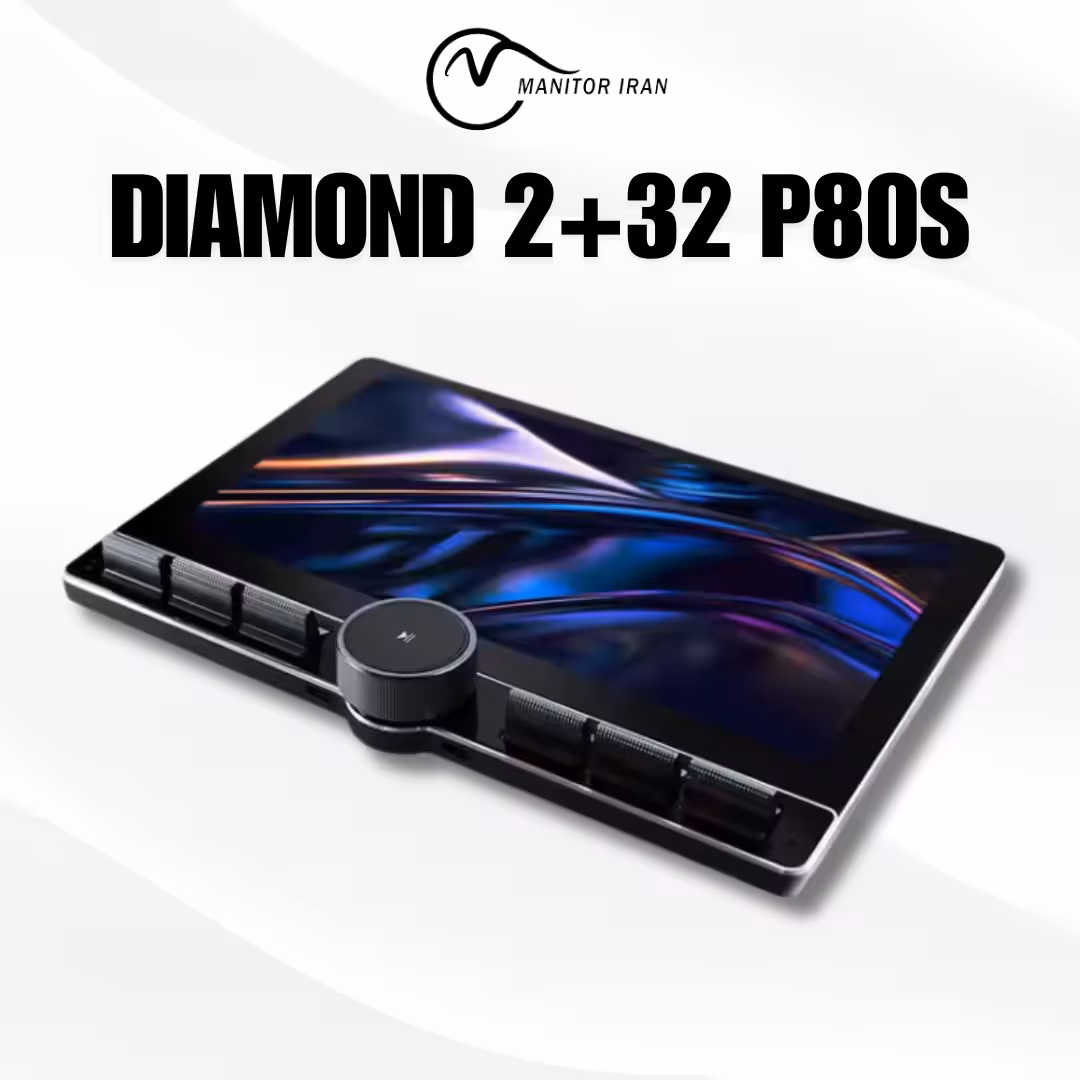 مانیتور پراید صبا برند دایموند 2 32 اپل کارپلی 10.8 اینچ مدل P80S همراه با قاب