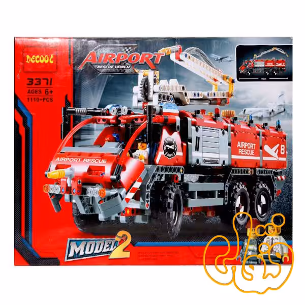 ساختنی لگو ماشین آتش نشانی فرودگاه 3371