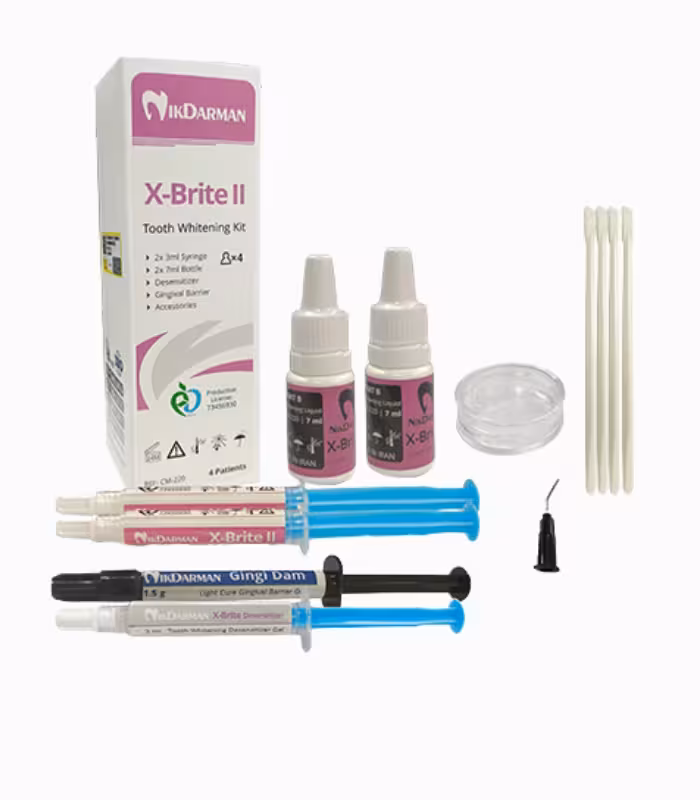 کیت بلیچینگ آفیس 4 بیمار 35 % نیک درمان – NikDarman X-Brite ll Kit