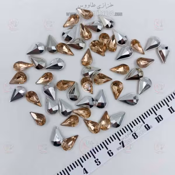 مارکیز اشکی پلاستیکی 8 در 13 ( هلویی ) بسته 50 عددی