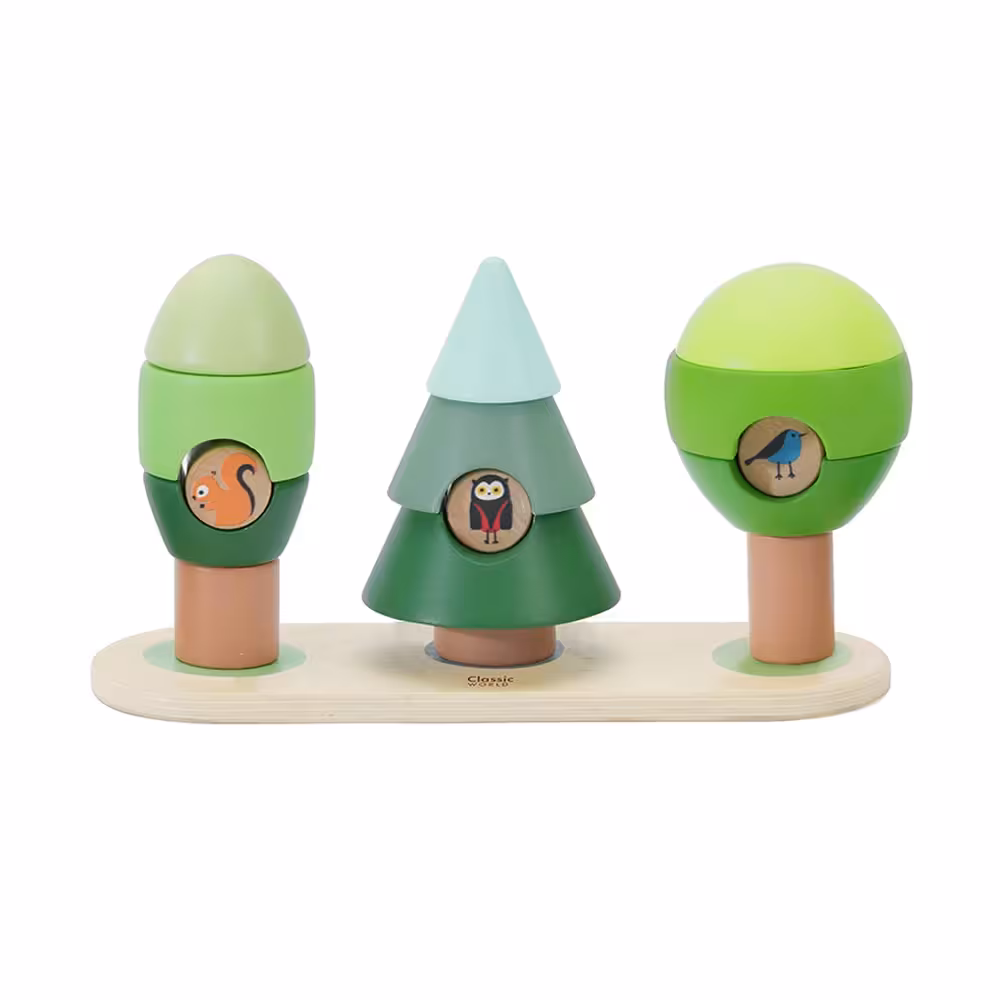 حلقه هوش چوبی مدل جنگل کلاسیک ورد Classic World