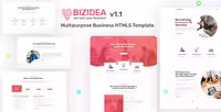 دانلود قالب HTML شرکتی Bizidea