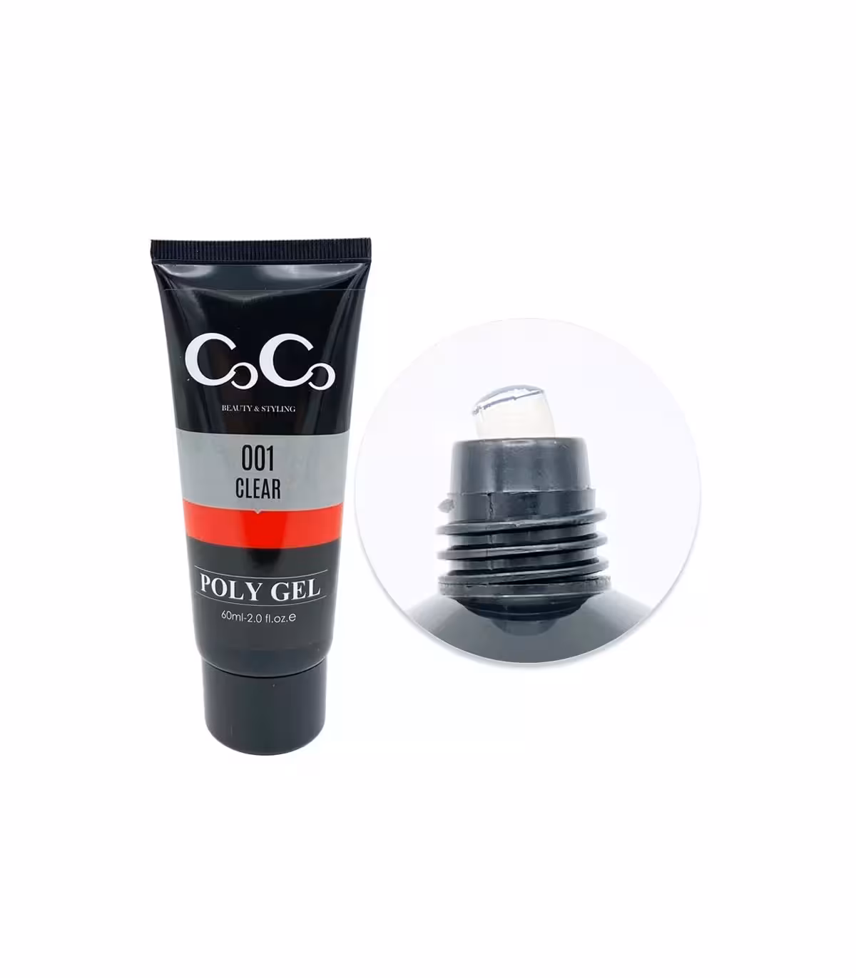 پلی ژل کاشت ناخن 60 گرمی کوکو COCO در کد 1 کلییر