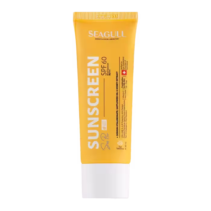 کرم ضد آفتاب رنگی فاقد چربی سی گل SPF60