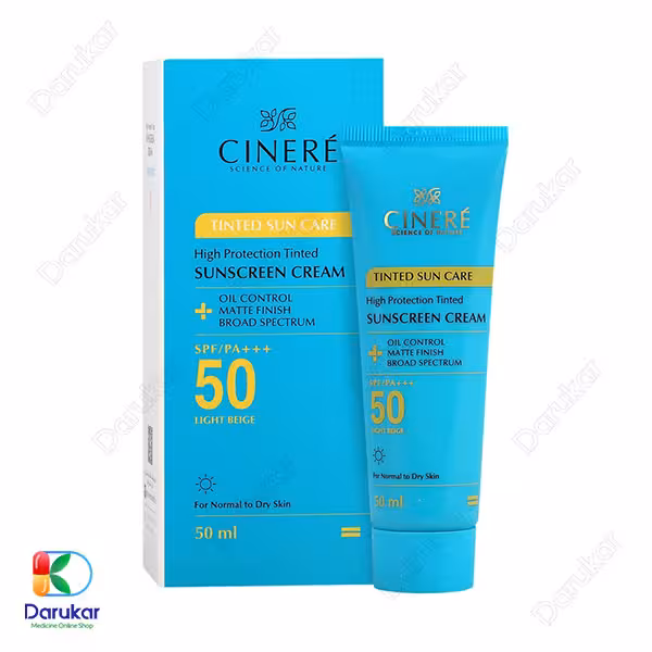 کرم ضد آفتاب رنگی سینره SPF50