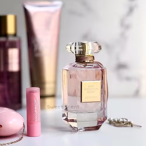 عطر ادکلن زنانه ویکتوریا سکرت بامبشل سلبریشن (فستیو فرگرانس ورد) |(Victoria’s Secret Bombshell Celebration  (Rose Seduction Secret Festive حجم 100 میل(شرکتی)